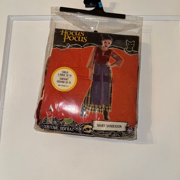 Mary Sanderson Hocus Pocus Kids Costume Large NWT - Picture 3 of 4